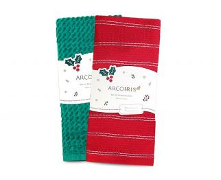 Set x 2 Repasadores Arcoiris® NAVIDEÑOS