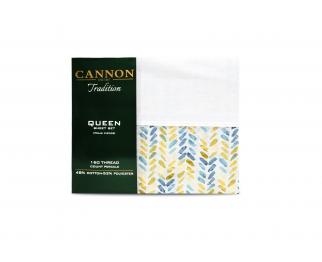 Juego de Sábanas Cannon® Tradition (160 Hilos) | Pinceladas Amarillas