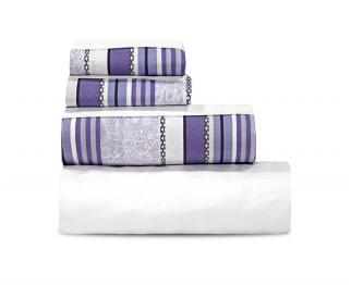 Juego de Sábanas Cannon® Tradition (160 Hilos) | Rayas Lilas