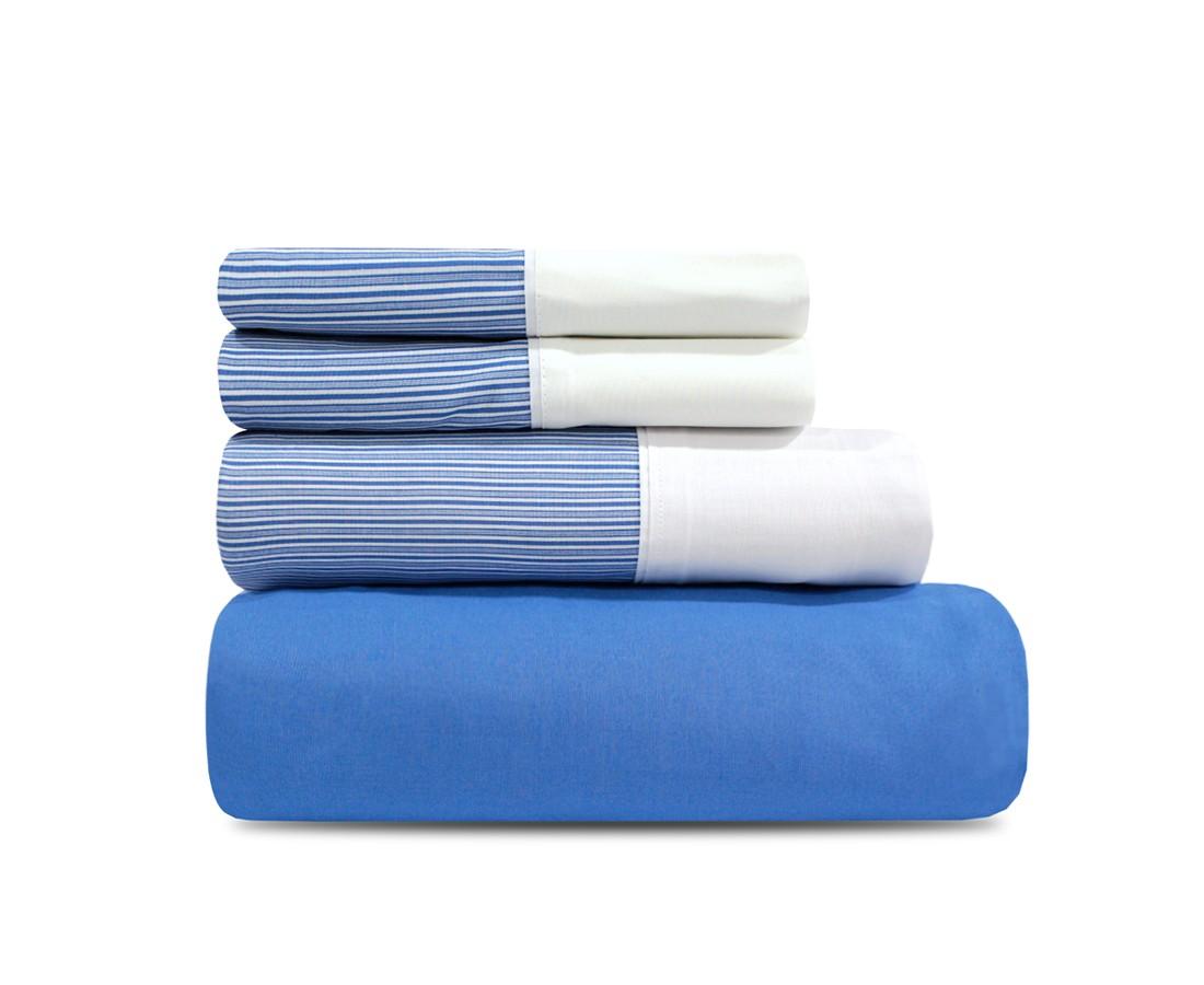 Juego de Sábanas Cannon® Fieldcrest (144 Hilos) | Azul Claro