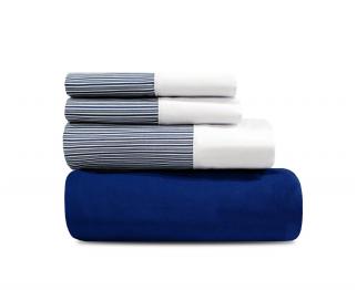 Juego de Sábanas Cannon® Fieldcrest (144 Hilos) | Azul Marino
