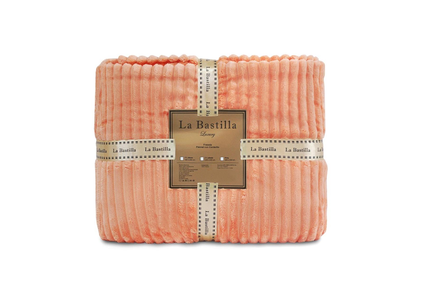 Frazada Flannel con Corderito LA BASTILLA