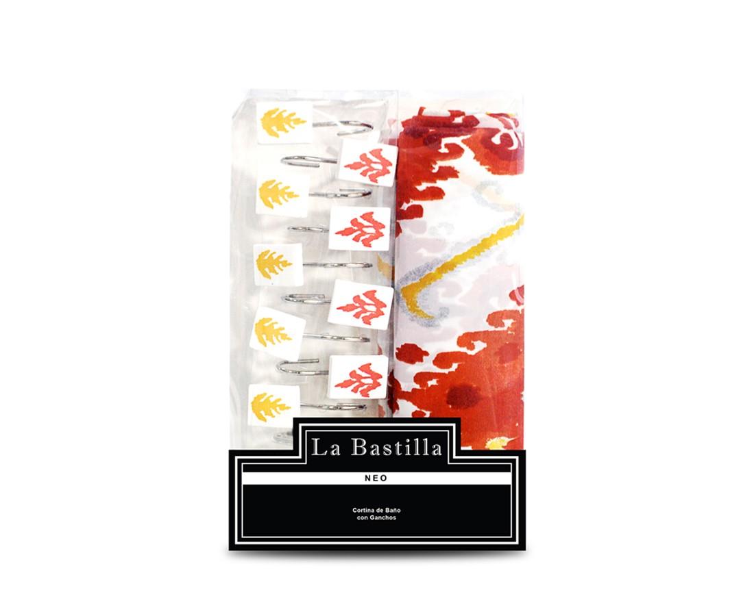 Cortina de Baño con Ganchos LA BASTILLA® Línea Neo | Modelo Quepos