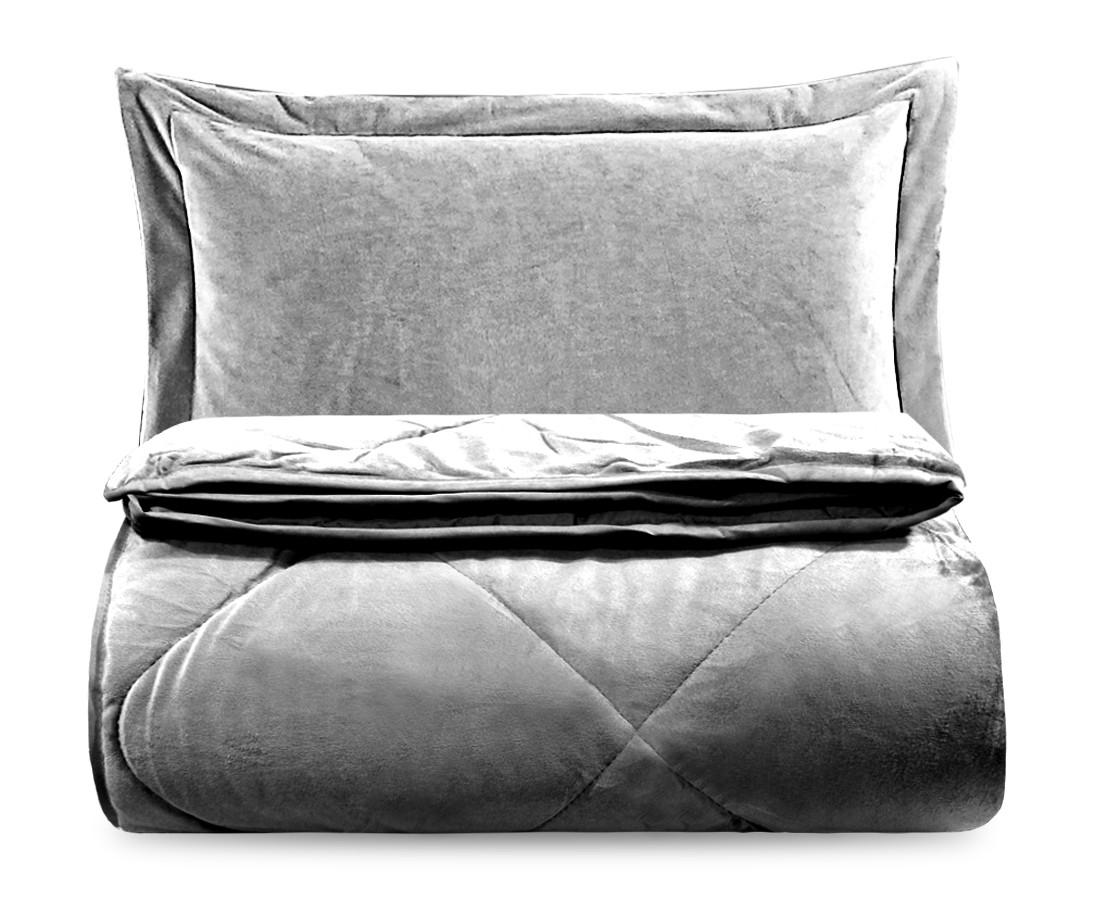 Acolchado Velvet LA BASTILLA® Línea Supreme | Gris
