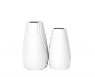 Set x 2 de Floreros LIVORNO® | Cerámica color Blanco