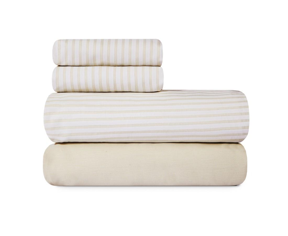 Juego de Sábanas Palette® Lines (180 Hilos) | Beige