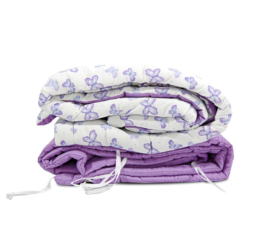 Acolchado y Chichonero Coccole® | Modelo Piqué Mariposa Lila