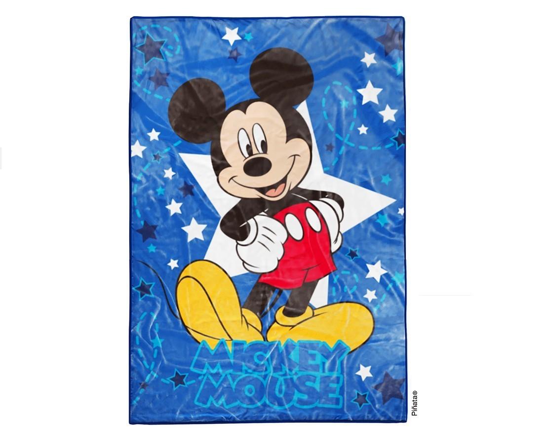 Frazada Simil Piel Piñata® | Modelo Mickey Blue