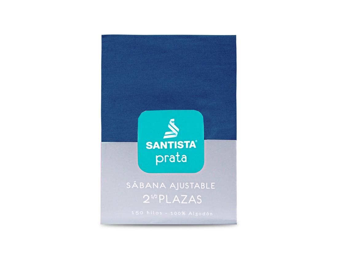 Sábana Ajustable Santista® Línea Prata (150 Hilos) |2½ Azul