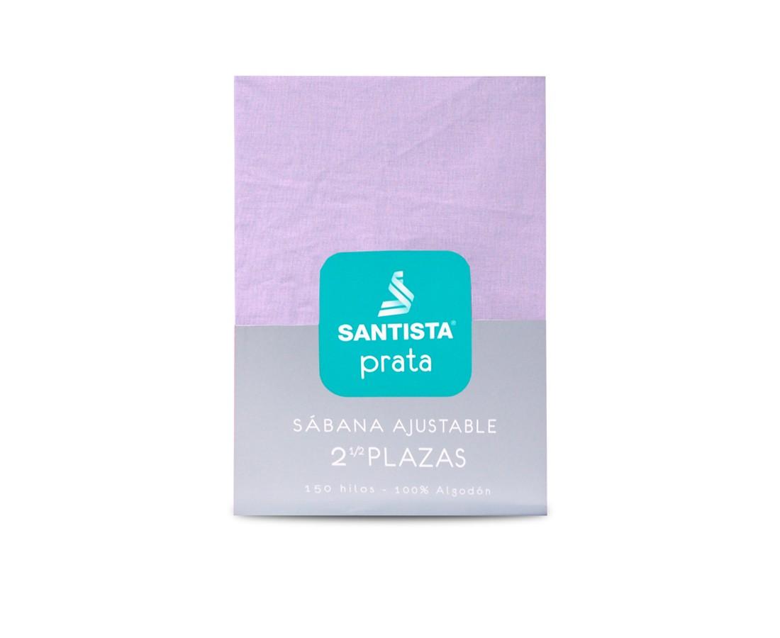 Sábana Ajustable Santista® Línea Prata (150 Hilos) |1½ Lila