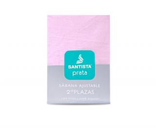 Sábana Ajustable Santista® Línea Prata (150 Hilos) |1½ Rosa