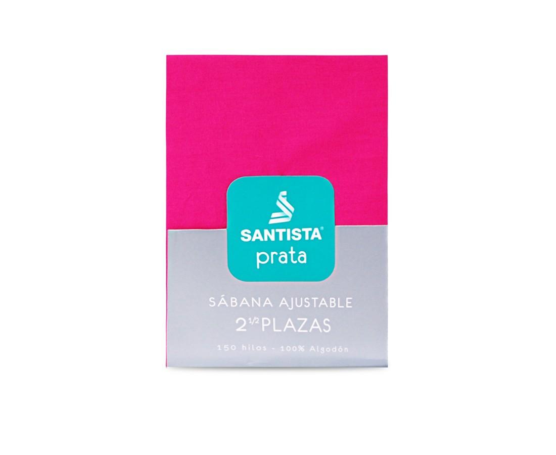 Sábana Ajustable Santista® Línea Prata (150 Hilos) |2½ Fucsia 