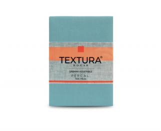 Sábana Ajustable Textura® Línea Hogar (144 Hilos) | Turquesa