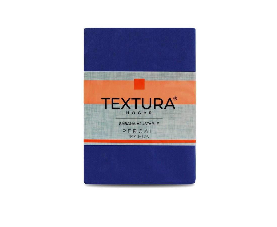 Sábana Ajustable Textura® Línea Hogar (144 Hilos) | Azul