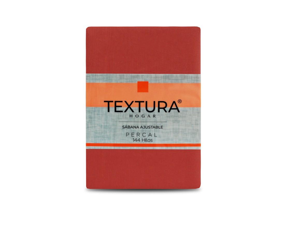 Sábana Ajustable Textura® Línea Hogar (144 Hilos) | Ladrillo