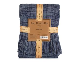 Manta Tejida LA BASTILLA® | Modelo Manchester Azul